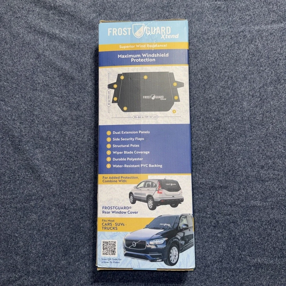 Frost Guard Xtend OS One Size Winter Windshield Cover Fits Most Cars SUVs Trucks